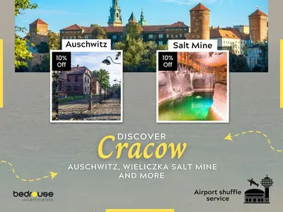 a collage of pictures of different cities and towns at Cozy and Large 62 m2 Apartment with Air Conditioning, Old Town in Kraków