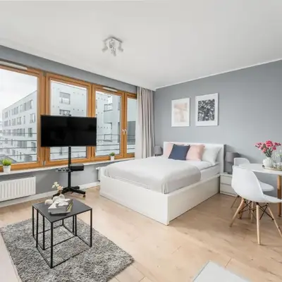 Vistula Boulevard Apartment with free parking spot