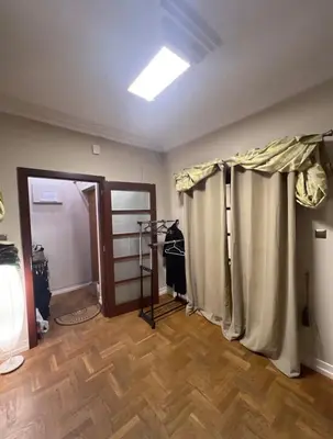 a bathroom with a toilet and a sink at Affordable place in city center in Kraków