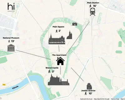 a map of the wizarding world of hogwarts at Cadena Gallery Apartments Wyspiański in Kraków